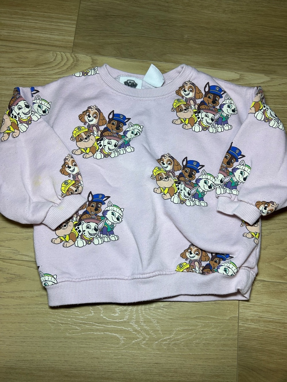 Paw Patrol Light Pink All-Over Character Sweatshirt